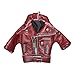 BTR BORN TO RACE Leather Jacket Keychain with Lining | Cool Keychain Gift for Bikers & Fashion Lovers | Stylish Key Holder for Men, Women (Burgundy)