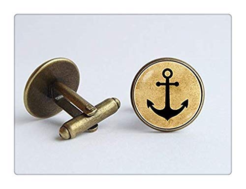 Mancuernillas Nauticas con Ancla para Hombre miniatura 2