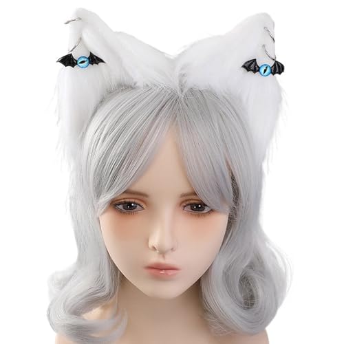 Oreilles de chat serre-tête en peluche idéal pour festival et cosplay