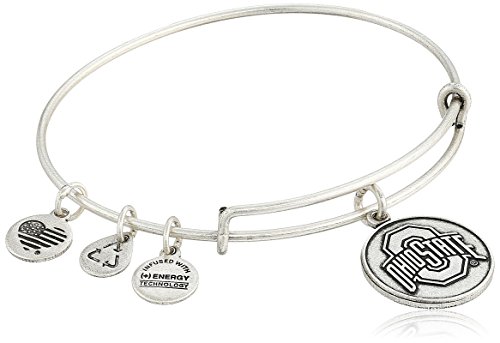 Alex and Ani Ohio State University Logo Expandable Rafaelian Silver Bangle Bracelet