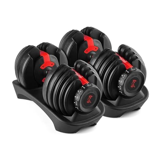 Cockatoo ADB-01 2.5 KG- 24 Kg Adjustable Dumbbell Set, Home Workout Gym Equipment Men and Women, Quick One-Second Adjustment 15-IN-1 Dumbbell Dumbbells Set For Home Gym (24 Kg, Red)