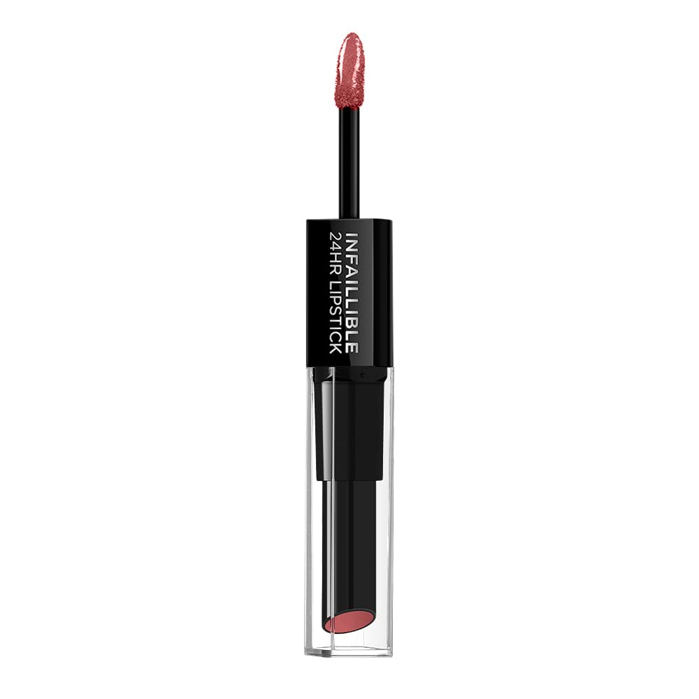 L'Oreal Paris Make-up Designer Pintalabios Permanente Infalible 24H, Tono 801 Toujours Toffee, 1 Unidad (Paquete de 3)