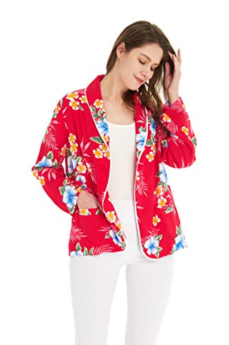 Image of Matchable Family Hawaiian Luau Men Women Girl Boy Clothes in Hibiscus Red