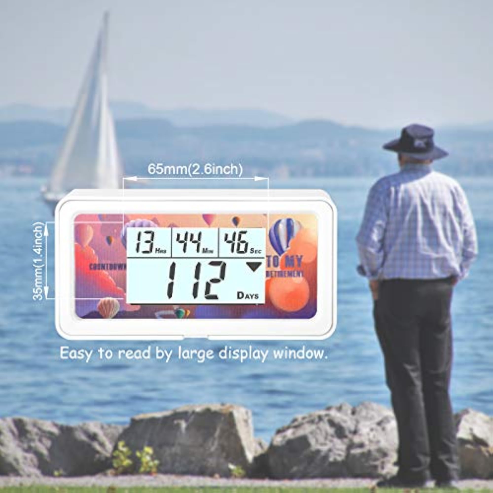 Digital Days Clock Timer, Daily Events Tracking Alarm Reminder