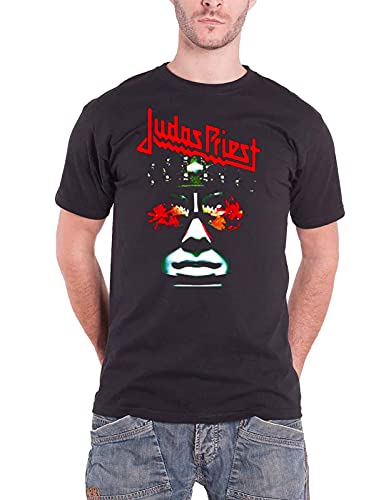 Collectors Mine - Camiseta de Judas Priest Hell Bent, con cuello redondo de manga corta para hombre, talla 43, color negro