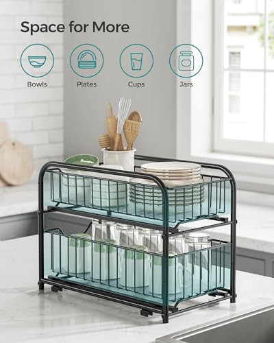 Songmics UKCS017B01 2-Tier Pull Out Cabinet Organizers thumb #2