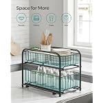 SONGMICS 4-Tier Under Sink Pull Out Organizer, Kitchen Bathroom Spice Rack - Image 5