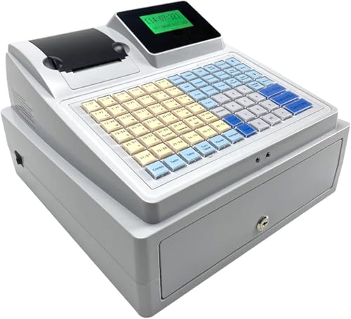 Caja Registradora Electrónica, Caja Registradora Comercial con Pantalla LCD para Pequeñas Empresas, Caja Registradora Inteligente Led Digital De 8