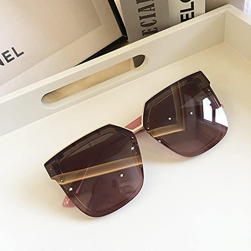 Lunettes de soleil de luxe de forme carrée grand format pour une protection UV maximale
