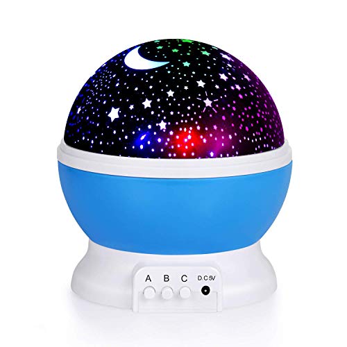 Lexton 360 Degree Rotating Color Changing LED Night Light Lamps Battery Powered (Battery Not Included) (Multicolor, Pack Of 1) For Rs. 299 @ 74 %
