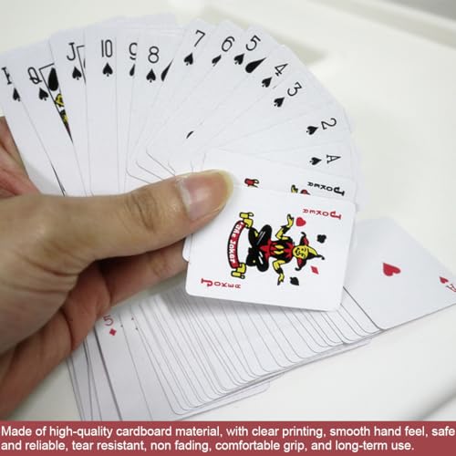 SGERUFZ 2 Decks Mini Spielkarten, Miniatur Pokerkarten für Kinder & Erwachsene, Kleine Spielkarten Mini Kartenspiel, Puppenhaus Möbel Zubehör – Bild 6