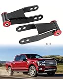 Upgraded Silverado/Sierra 2 inch Rear Lowering Shackle Compatible with 1999-2019 Silverado Sierra 1500, 1988-1999 C1500 C2500 K1500 K2500 Suburban, Replace #410520 2'' Rear Leaf Spring Lowering