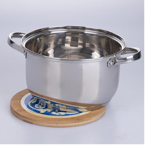 Deko-Fliesen aus Keramik und Bambus, mediterranes Dekor, Sizilien, 3 Stück