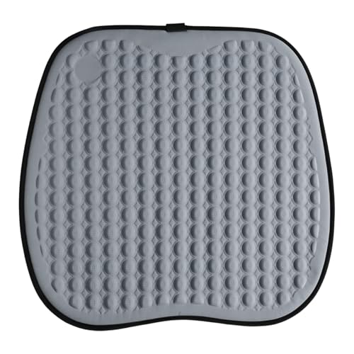 GAOLAOSY Cooling Gel Car Seat Cushion, Ice Silk Non-Slip Car Front Seat Cushion Pads, Thin Breathable Seats Protector Pad, Universal Auto Interior Seats Cooler Accessories for Long Driving (Grey)