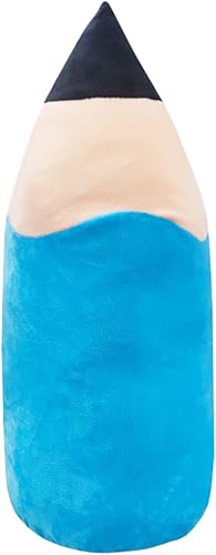 MASSJOY Cojín grande creativo lindo de la felpa del lápiz, regalos de cumpleaños de hombres y mujeres. Azul-20 pulgadas disponible en Yaxa Peru