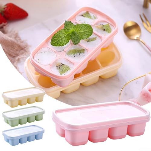 Bandeja para Hielo de Silicona con Tapa y 8 Celdas miniatura 5