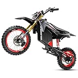 ECOLEAP Electric Dirt Bike for Teens Adults 3500W Peak Electric Motorcycle 37MPH 55Miles Long Range,48V 21Ah Battery Ebike,Hydraulic Brakes Mountain Off-Road EBike 400LBS Max Load Fit Age 13+