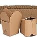 Microwavable Brown Chinese 16 oz Take Out Boxes. 50 Pack by Avant Grub. Stackable Pails Are Recyclable. Ideal Leak And Grease Resistant Pint Size To Go Container For Restaurants and Food Service.