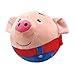 Produktbild Cartoon Electric Bouncing Ball Spielzeug Reden Singen Springen Weichem Plüsch Schwein Baby Musik Spielzeug, 120 Songs Beschreibbare Cartoon Jump Interaction Spielzeug für Kinder (Rot, Ohne Bluetooth)