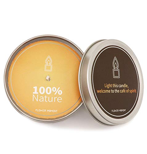 Flower Moment Coffee Scented Candles Decorative Aromatherapy With Non-Toxic Long Lasting Natural Soy Wax Tin Candle (Coffee Shop, 6 Oz) #TOP2