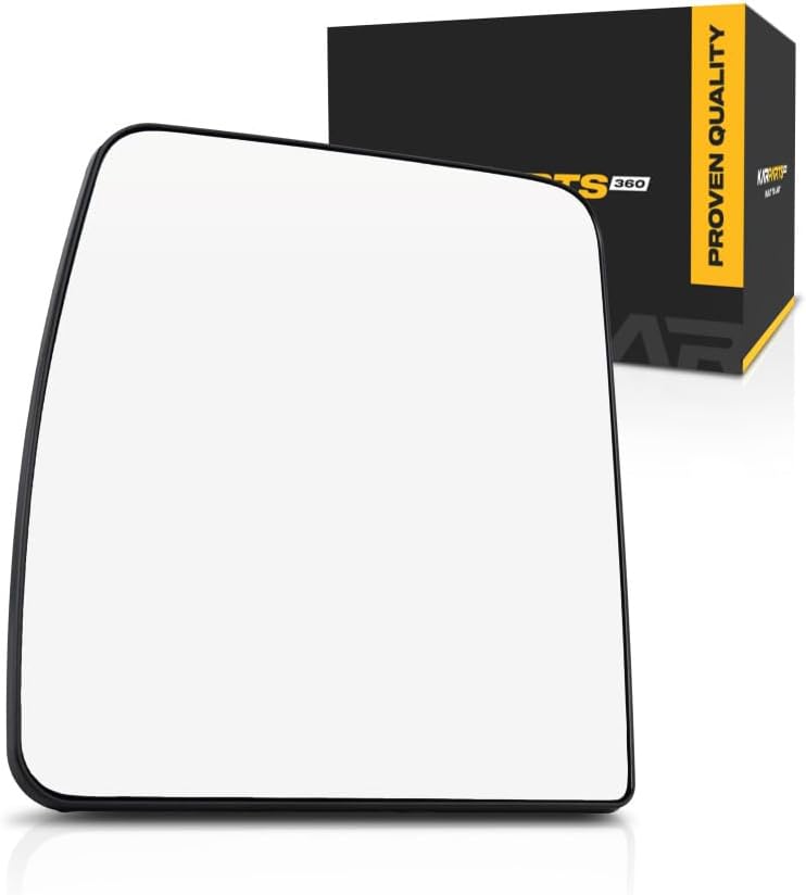 For Nissan NV1500/NV2500/NV3500 2012-2021 Mirror Glass Driver Side | Non-Heated | Main Glass | Flat Glass Type | Standard Mirror | w/Backing Plate | Cargo Van | S | Replacement For 963661PA0E