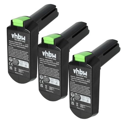 vhbw 3x Battery Replacement for Festool 498642, 498616, 500243, 500184, 498338, 498336, 498339 for Power Tools (2000 mAh, Li-Ion, 10.8 V)