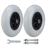 Wheelchair Caster/Wheels Assembly (Pair) 8 Inch Solid Tire Wheel, 8"x 2" (200x50) Front Wheel Replac