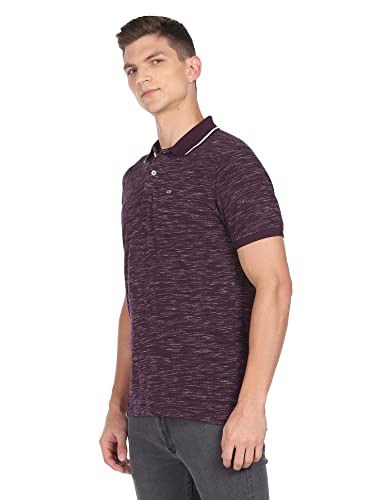 Image of Arrow Men's Cotton Solid Regular Fit Polo Shirt