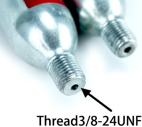 Miniatura 2 de CO2 Bike Tire Inflator  Quick Push-Button Release, Fits Presta & Schrader Valves, CO2 Bike Pump or 5X 16g Threaded CO2 Cartridges