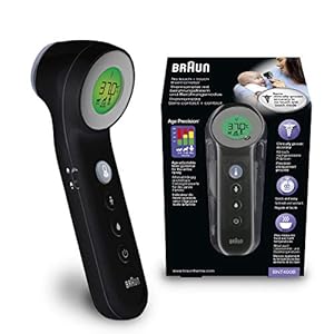 Braun Contactloze + contact voorhoofdthermometer met Age Precision-Technologie (Positiehulp, kleurgecodeerd display…