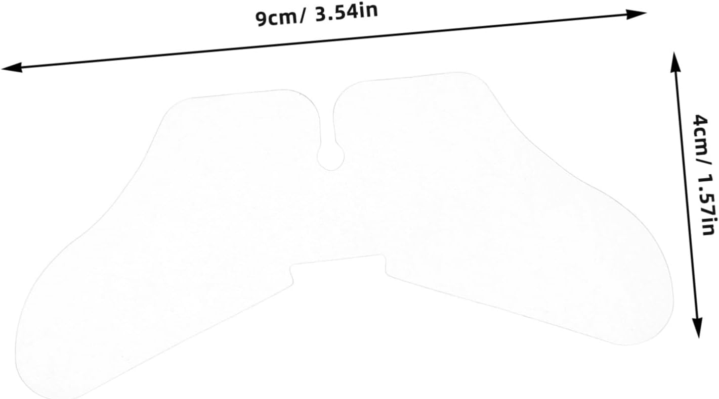 100pcs Butterfly Collar Stays Collar Shirt Inserts for Men Women Anti-Sweat Patch for Dress Shirts
