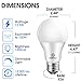 Energetic 6-Pack Dimmable LED Light Bulbs 100 Watt Equivalent, 1500 Lumens 12.5W, Warm White 3000K, E26 LED Bulb, 15000 Hrs, UL Listed