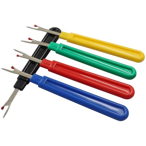 Hordion 6 PCS Seam Ripper Stitch Remover Tool, Yellow Seam Ripper Thread Cutter for Sewing Crafting Removing Embroidery Hems and Seams