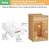 Pull out Cabinet Organizer,Heavy Duty Slide out Pantry Shelves Drawer Storage with Adhesive Nano Film,Sliding Mesh Cabinet Basket with Handle for Kitchen, Bathroom, Home, 11.8W" X 15.7"D X 6.2"H,White #1