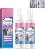 2 Stück Antistatik Spray Kleidung, Anti Static Spray, für Kleidung, Textilien, Möbel und Auto, Reduziert Statische Aufladung, 100 ml*2 Stück