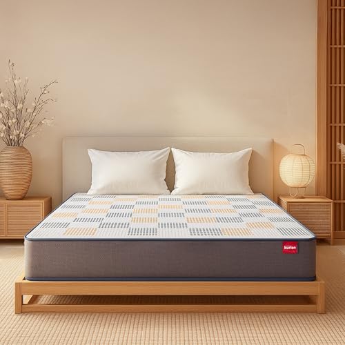 Kurl-On Dual Mattress | Dual Comfort | Soft & Firm Support | Dual Reversible Mattress | High Resilience (HR) Foam | King Size Bed Mattress| | 78X72X4 | 10 Yrs Warranty