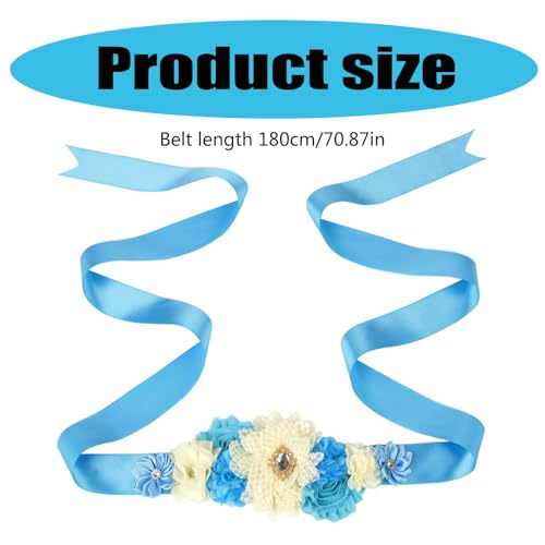 Cyni Rose Flower Waist Belt Waistband Sash With Sparkling Rhinestones Decoration For Daily Party And Formal Event 180cm Daily Wear4