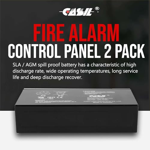 Casil 12V 33Ah Replacement Battery Compatible with Simplex 2081-9271 Fire Alarm Control Panel 2 Pack