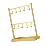 Cabilock 1 PC Présentoir De Boucle d'oreille pour Couche Suspendue Vitrine Support De Stockage Organisateur De Bracelet Filles Anneaux De Collier Magasin Balancent Stand Maison