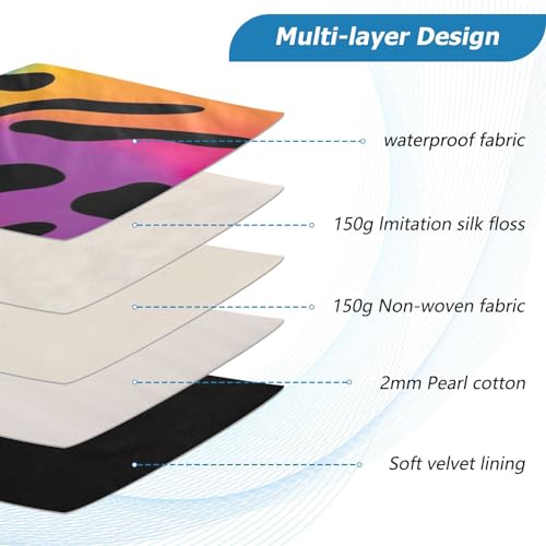 Funda para laptop 13-14 pulgadas diseño leopardo multicolor miniatura 4