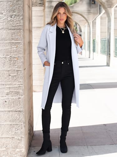 Image of ANRABESS Womens Cardigan Sweater 2026 Fall Outfits Knitted Lapel Long Coats Coatigans