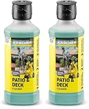 Kärcher Detergente Concentrato per esterni RM 564, per la pulizia delicata di balconi e terrazze in legno e pietra. 500 ml di detergente concentrato, 5 l se diluito. (Confezione da 2)
