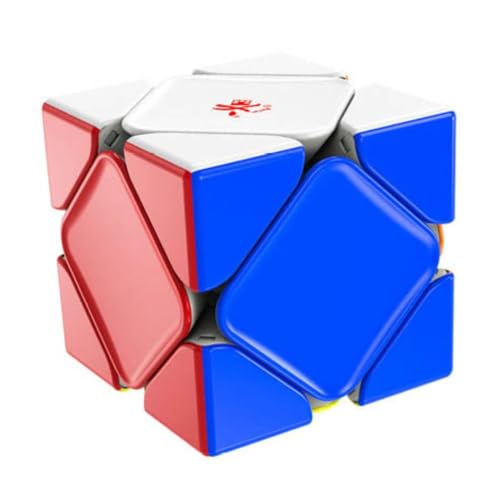 Image of Dayan Skewb V2 Magnetic Ball-Core Speed Cube | Numerical Dual Adjustment & Adjustable Core Magnets | Sculpted High-Grip Design, Professional Competition Stickerless Skewb Puzzle