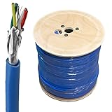 Blei, Schnur, Draht kenable DMX-Kabel, 4-adrig, abgeschirmt, 100 m, Blau