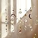 Kugel aus  günstig Kaufen-nuyikaso 5 Stück Sonnenfänger Kristall Hanging Windspiel Regenbogen Sonnen Mond Anhänger Kristalle Ornament Kristallkugeln für Fenster Haus Garten Weihnachten Tag Party Hochzeit Dekoration