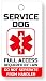 Just 4 Paws Service Dog Key & Collar Tag for ADA Service Animals (Service Dog SD21)