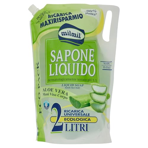 Milmil Maxirissparo Flüssigseife Aloe Vera Hände und Gesicht, 2 Liter