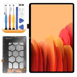 Lcd-display voor Samsung Galaxy Tab S7 FE SM-T730 T733 T735 T736 T737 T738U 12,4 inch LCD-scherm vervanging touchscreen touchscreen montage met reparatieset, zwart