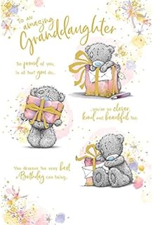 Me To You Bear Amazing Granddaughter Birthday Card