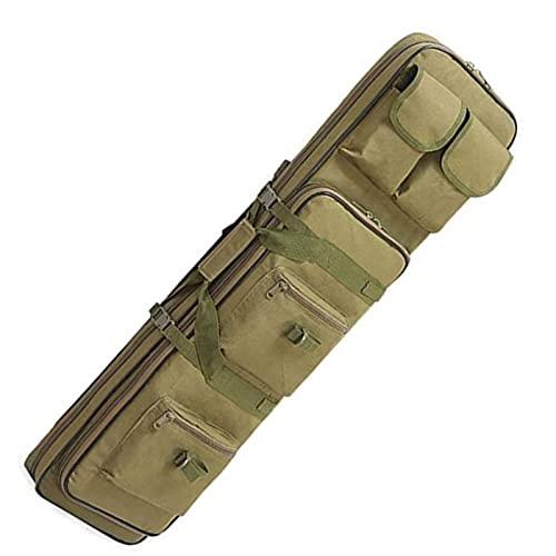 lxiluv Waffentaschen Für Gewehre,Double Rifle Bag Mit Pouches Compartments,futteral Langwaffen Waffentasche Gewehrtasche, Ganz Einfach Zu Tragen (0.85m/1m/1.2m),Green-1.2m Cover
